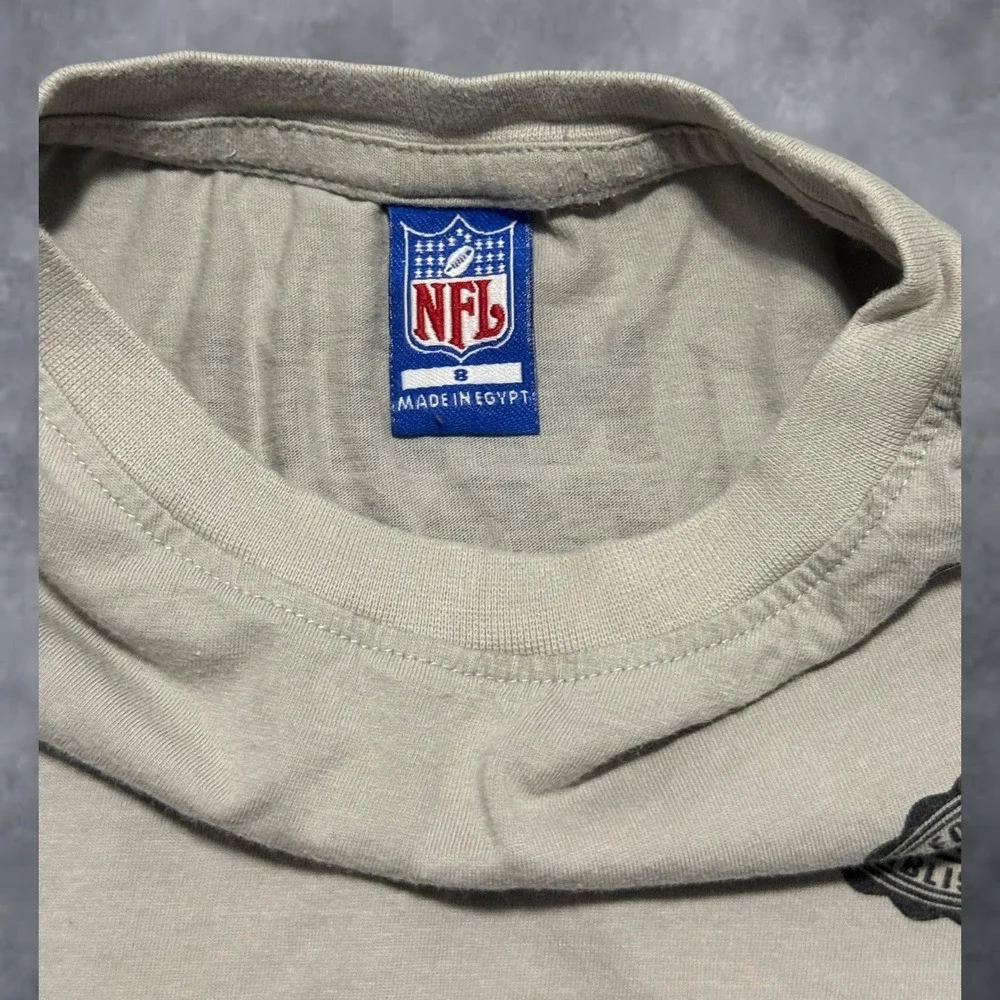 NFL National Football League Kids Graphic T-Shirt Gray Size 8 Short Sleeve Tee